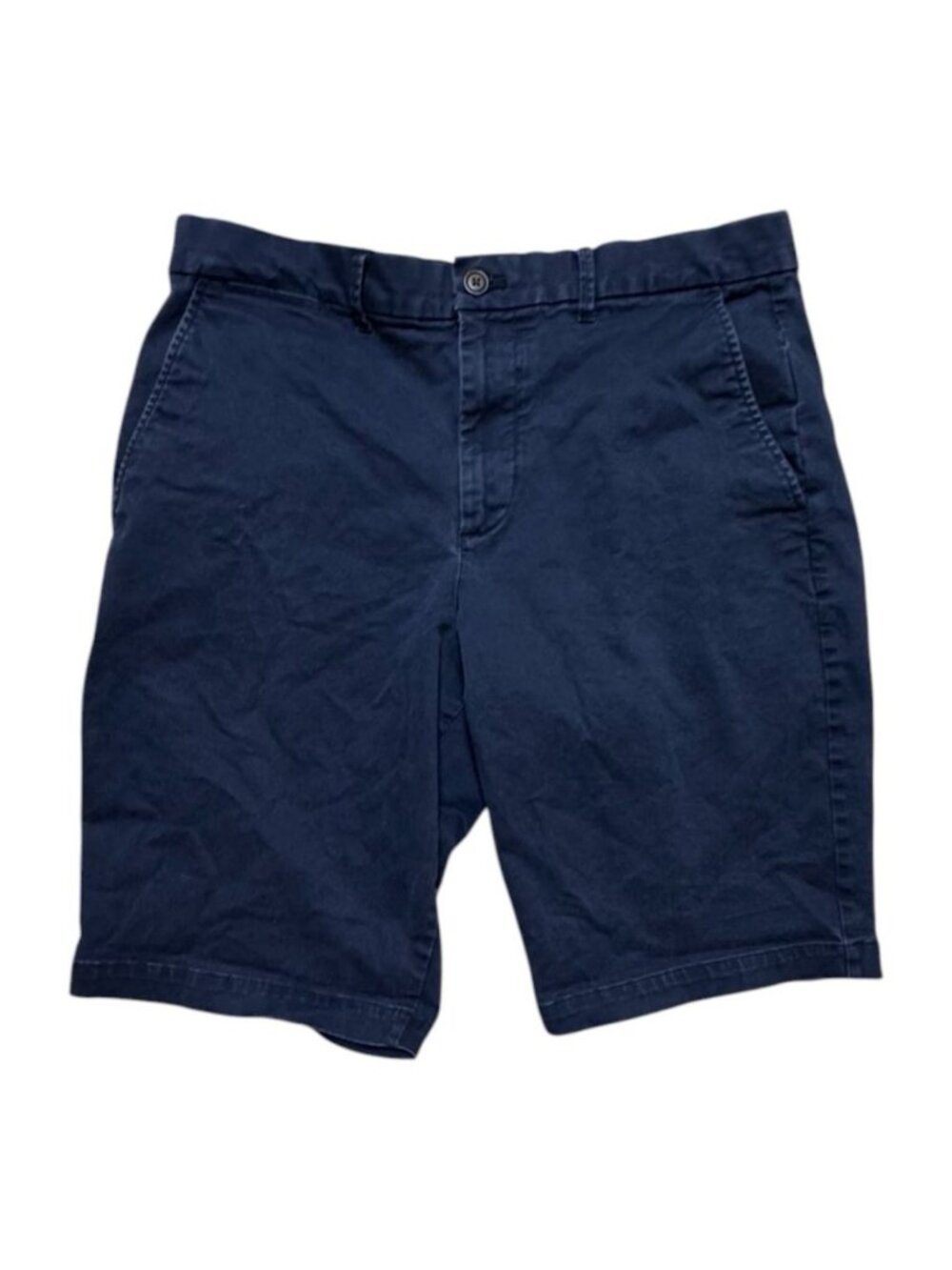 Gap Men’s Navy Chino Shorts Size 33 12” Inseam Cotton Stretch